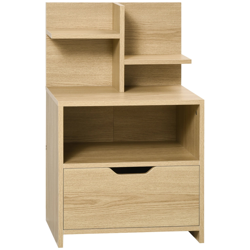 Comodino con Cassetto e Ripiani Aperti ¨C Minimal ¨C 45x35x73 cm