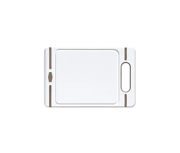 Tagliere pvc c manico bianco   tortora mis. s 24 x 16 x 1 cm stefanplast