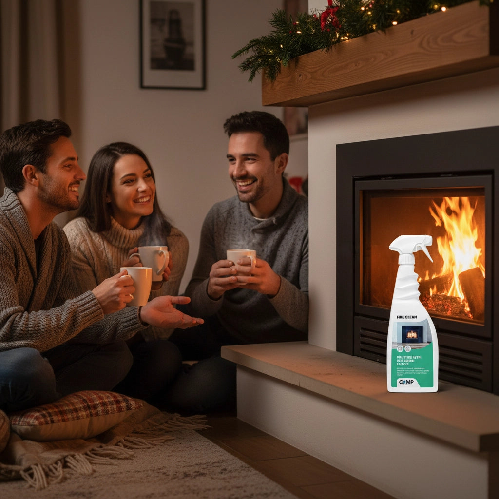 Kit 6 fire clean da 750 ml pulitore decarbonizzante vetri e superfici di camini