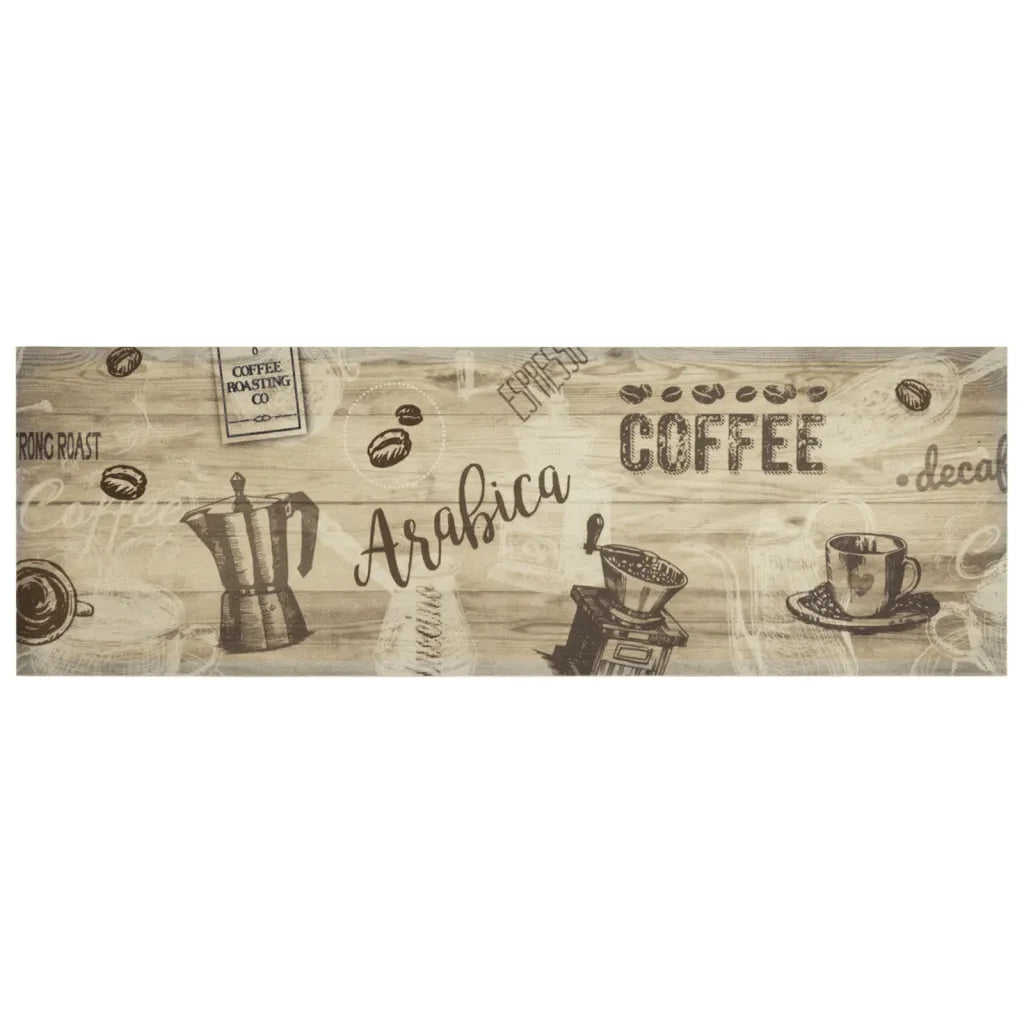 Tappeto del soggiorno | Tappeto da Cucina Lavabile Marrone Caff¨¨ 60x180 cm in Velluto
