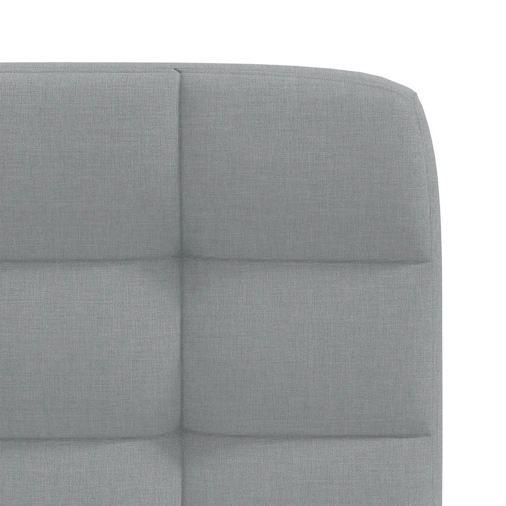 Sedie da Pranzo 4 pz Grigio Chiaro in Tessuto 3315191