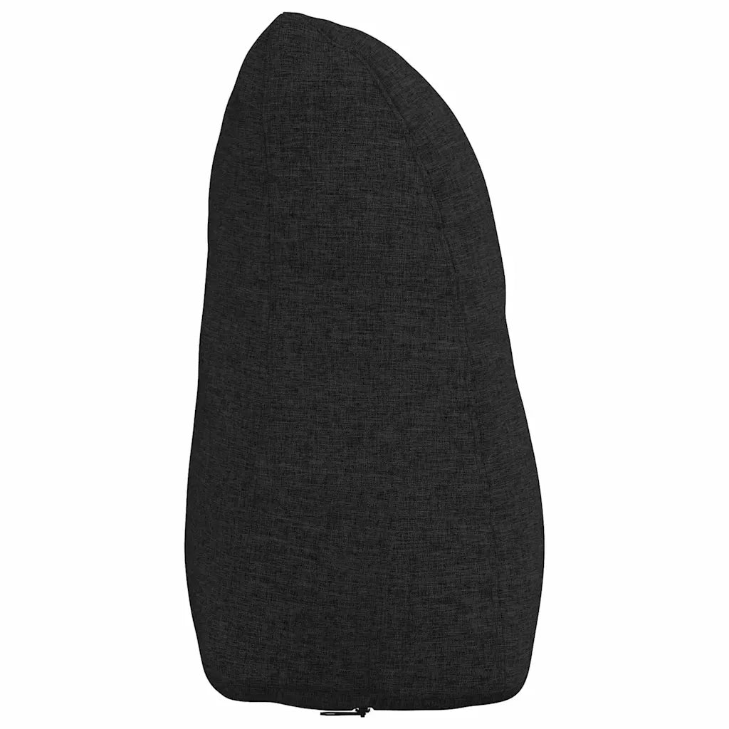 Cuscino per Schiena | Cuscino dorsale Nero 45 x 24 x 50 cm Tessuto