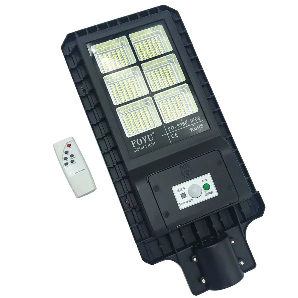 Trade Shop - Lampione Stradale Led 180 W Pannello Solare Fotovoltaico Con Telecomando Luce -
