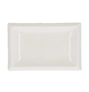 Vassoio Piatto in Ceramica Bianco Rettangolare 26 x 17 cm
