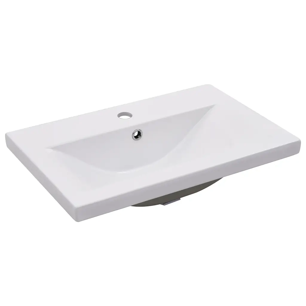 Lavabo da Incasso 61x39,5x18,5 cm in Ceramica Bianco CFW4529213