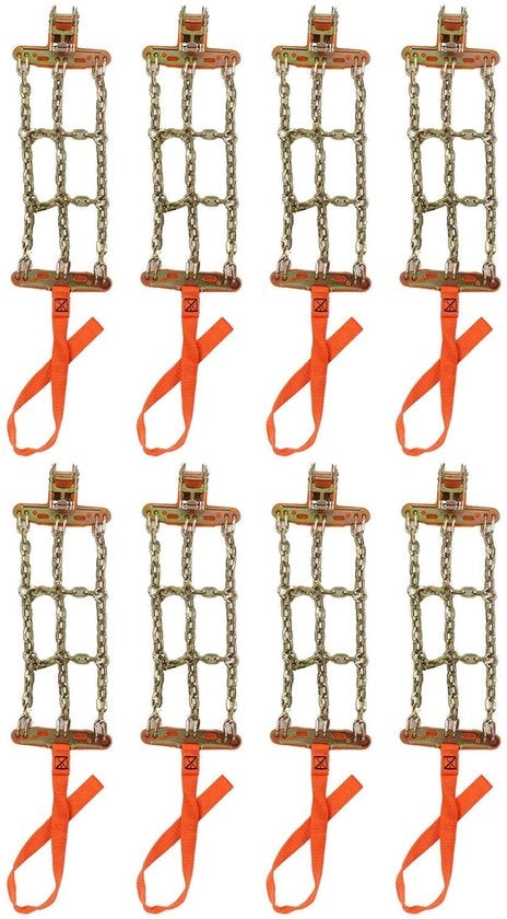 Catena per Gomme Verstilizzabile in Acciaio - Antiscivolo - Installazione Facile - Adatta per Gomme da 165 a 265 mm - Maggiore Sicurezza - Catena per Gomme