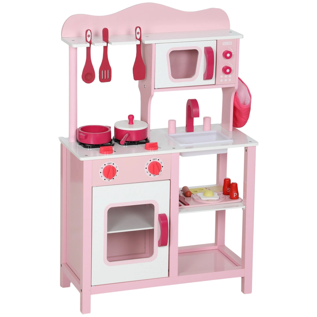 Cucina Giocattolo Bambini ¨C Minimal ¨C Rosa Legno