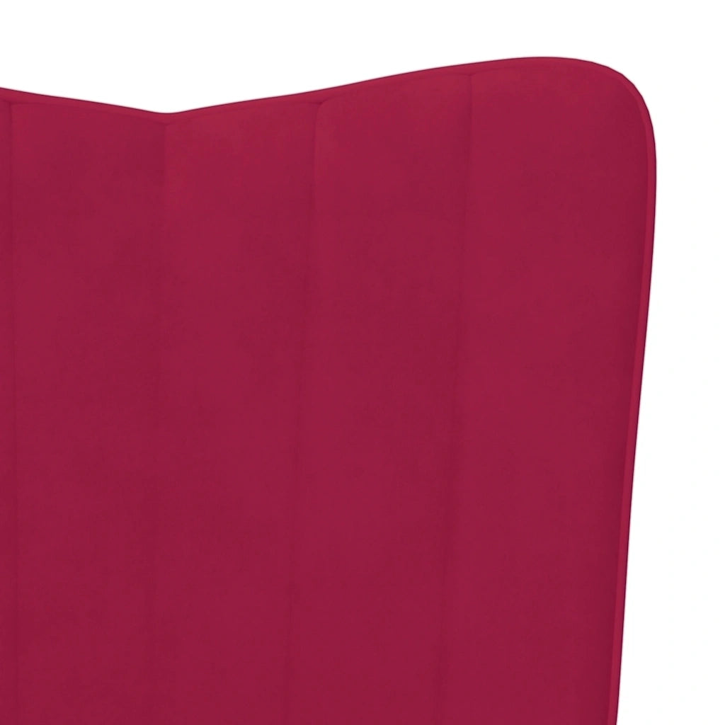 Poltrona Relax Rosso Vino in Velluto 327660