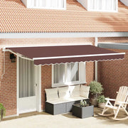 Struttura della tenda Marrone 400 x 200 cm 3329817