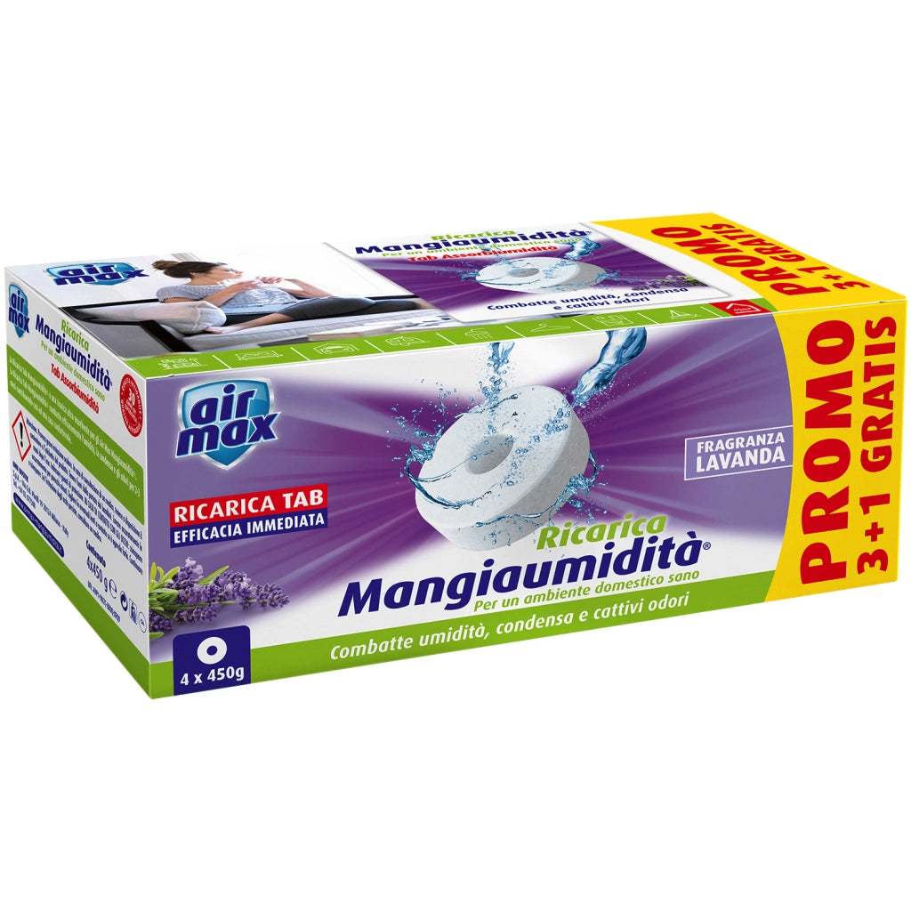 AIRMAX ASSORBIUMIDITA RICARICA TAB LAVAN 450G 4 PZ- 6,0 confezione