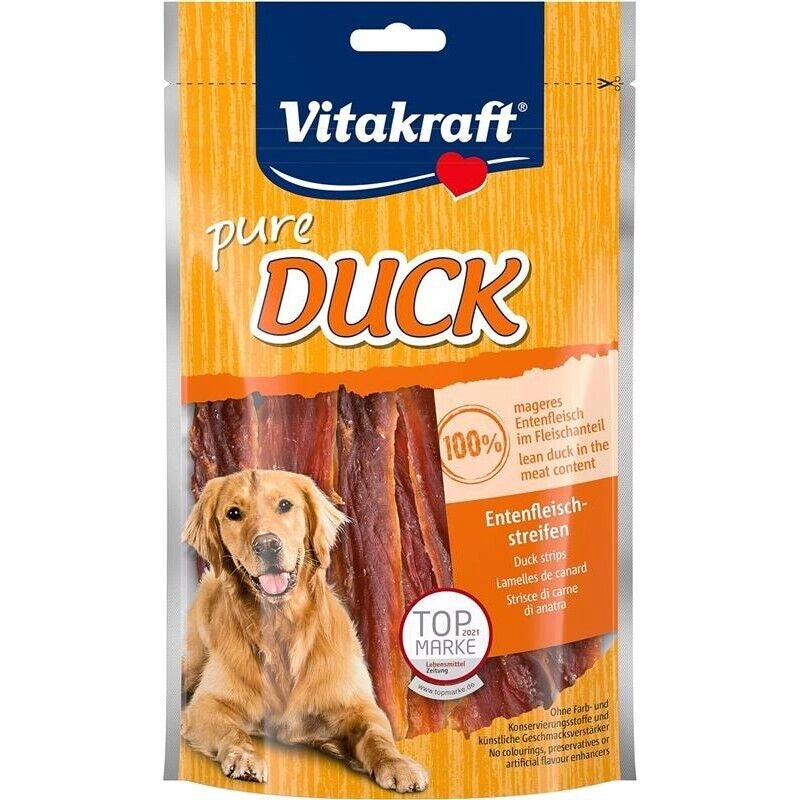 VITAKRAFT DOG PURE DUCK STRISCE DI ANATRA DA  80 GR
