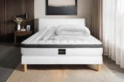 Pacchetto letto completo - Materasso 200x200cm + Box spring con doghe (kit) + 2 cuscini + Piumino - Superior
