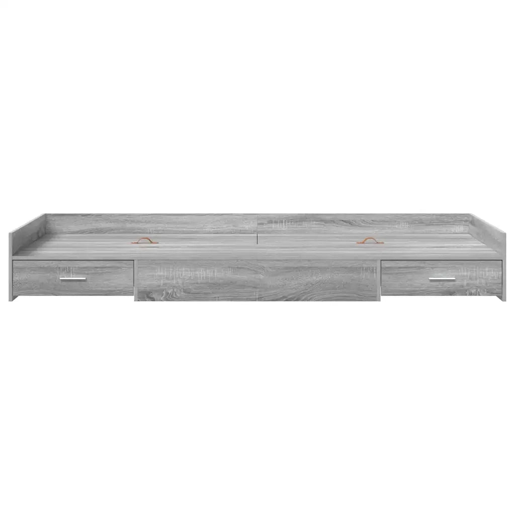 Struttura del letto-Giroletto Grigio Sonoma 80 x 200 cm Legno multistrato 329999
