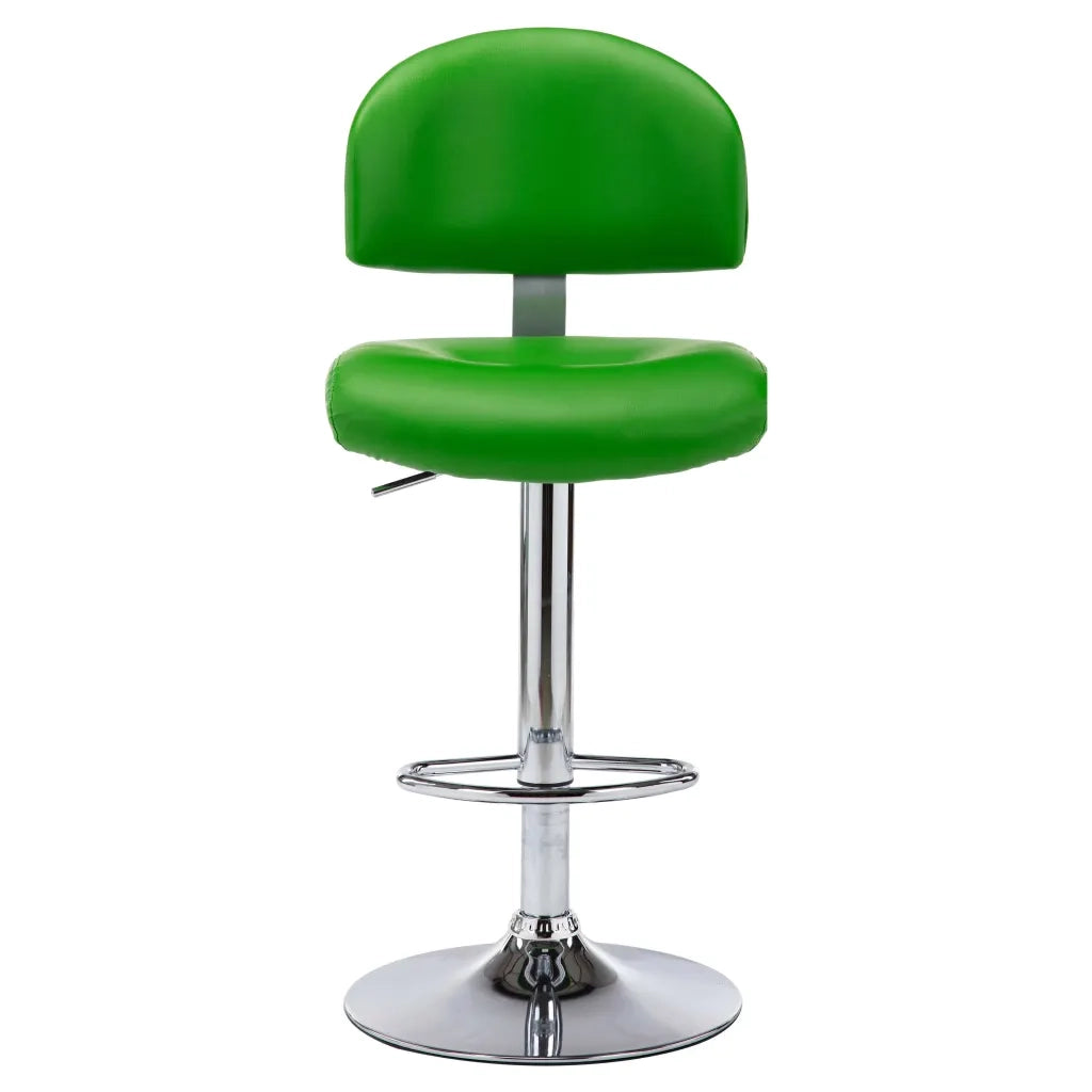 Sgabello da Bar Verde in Similpelle 249655