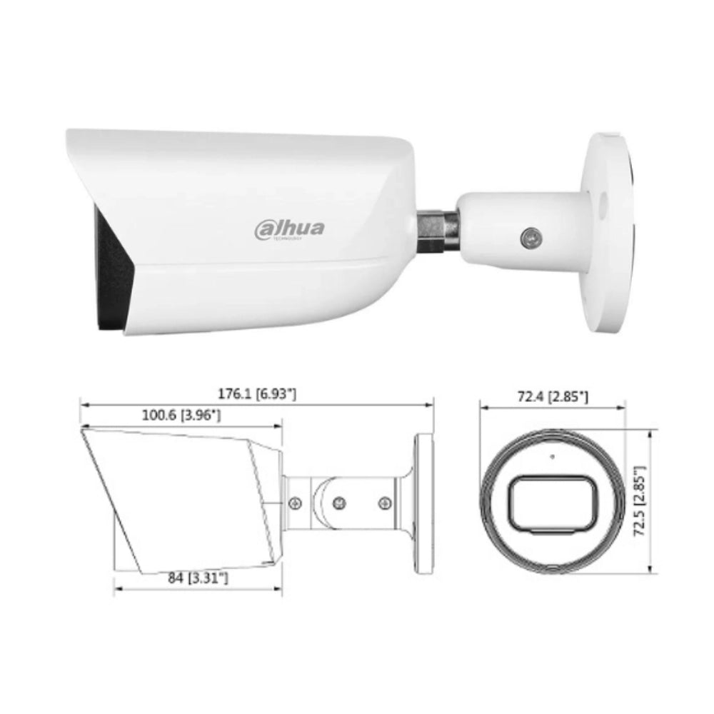 Dahua hfw1500tp telecamera bullet hdcvi 5mp 2.8mm ip67