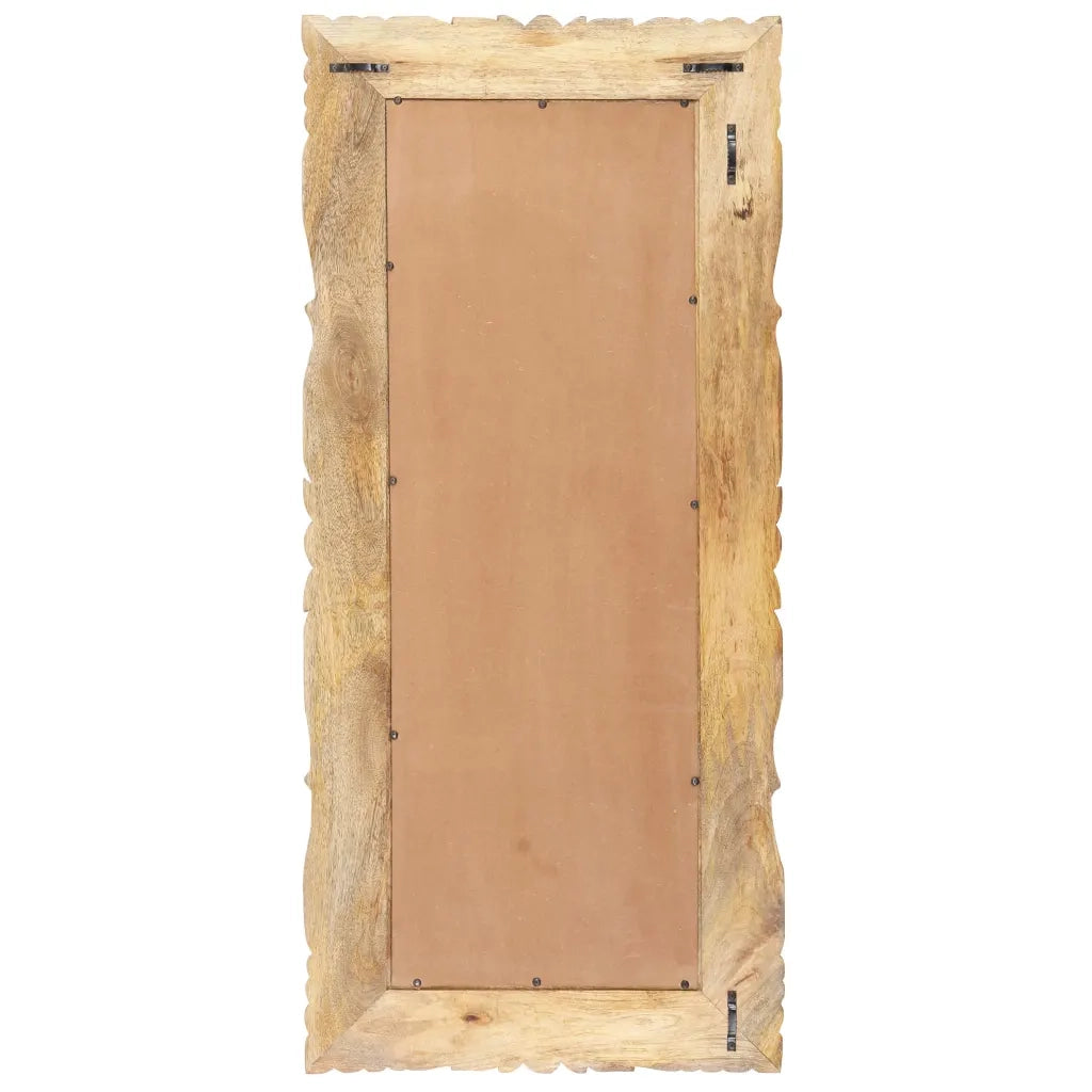 Specchio 110x50 cm in Legno Massello di Mango 321637