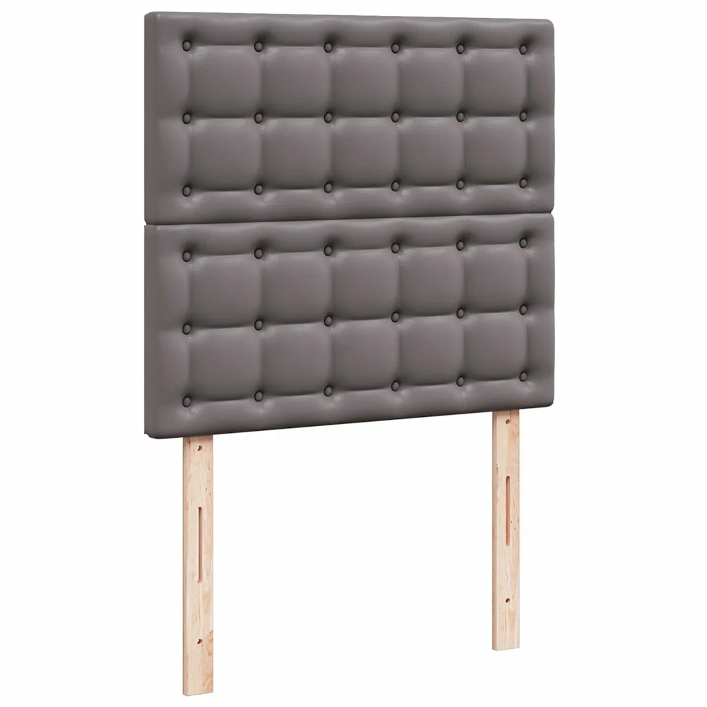 Pouf Letto con Materassi e LED Grigio 160x200cm Similpelle 3314501