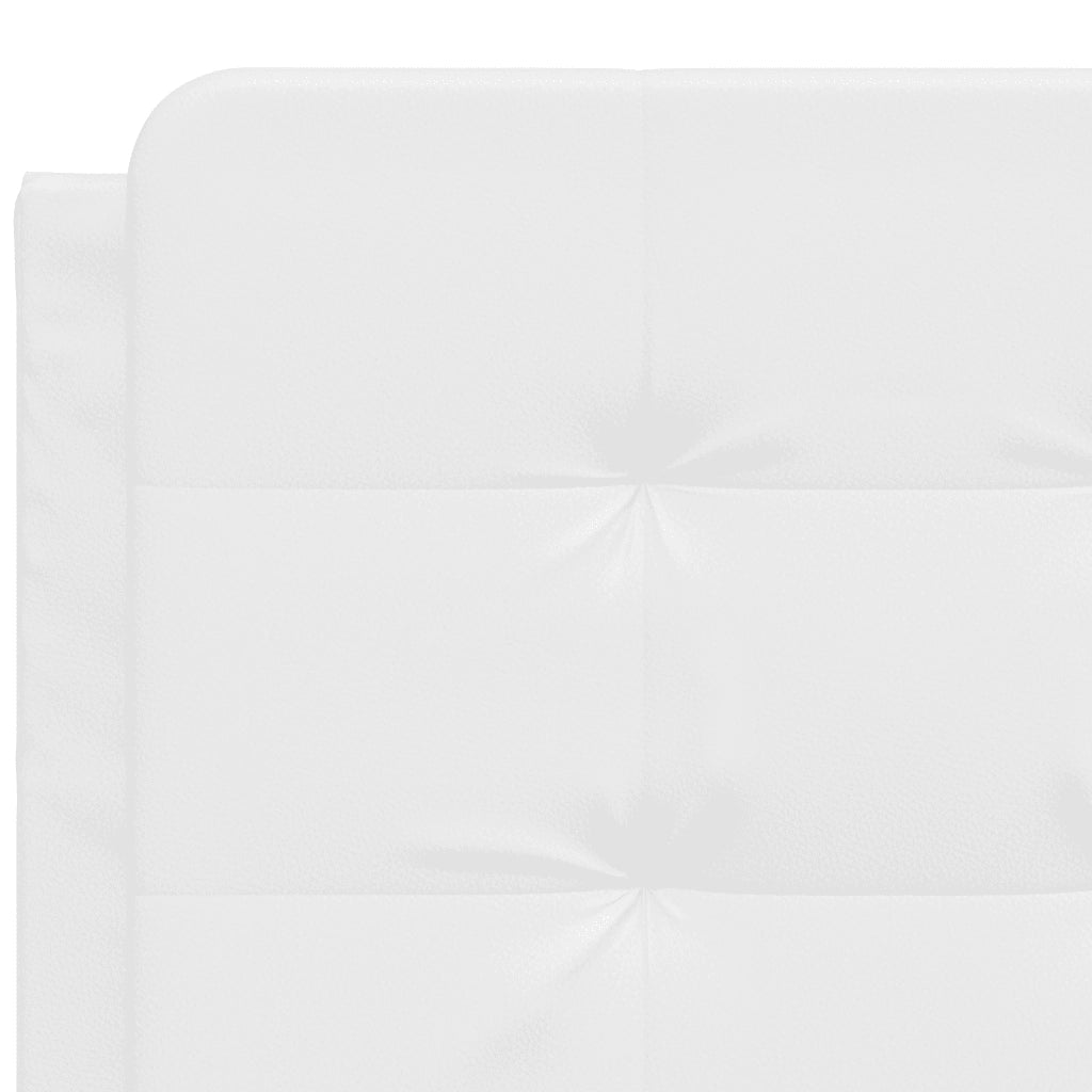 Cuscino Testiera Zadar Bianco 120 cm in Similpelle 374851