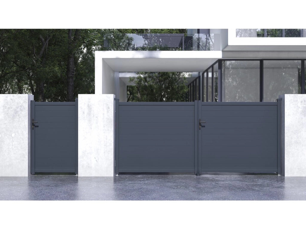 Pacchetto cancello + wicket "Marc" – Grigio