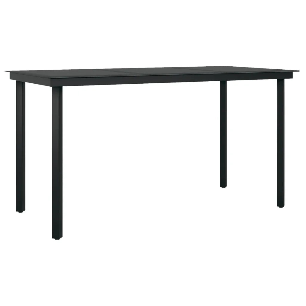 Set da Pranzo da Giardino 5 pz Nero 3099603