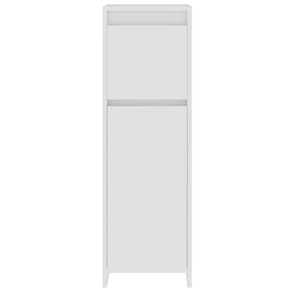 Armadio da Bagno Bianco 30x30x95 cm in Legno Multistrato cod mxl 13422