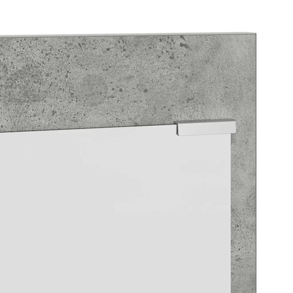 Appendiabiti a muro A parete Grigio cemento 90 x 10 x 50 cm 874518