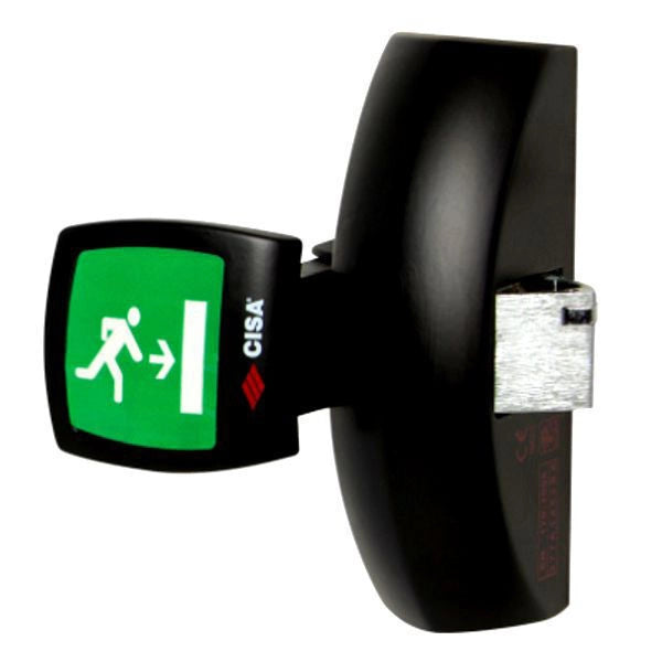 Cisa 1.59061.10.0 Fast Push Pad Maniglione Antipanico Laterale Componibile Ambidestro Alluminio colore Nero