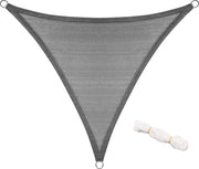 Tela di Protezione Solare a Treccia - Tela di Solaio - Ombrellone per Pergola - Canapa HDPE Protettiva da UV - Grigio Scuro 5x7x7m