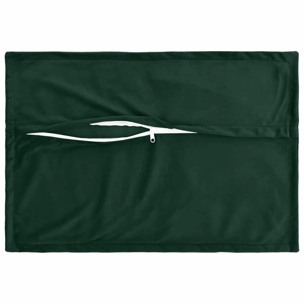Federa 2 pcs HOUTEN Verde Scuro 50 x 80 cm Velluto 920055