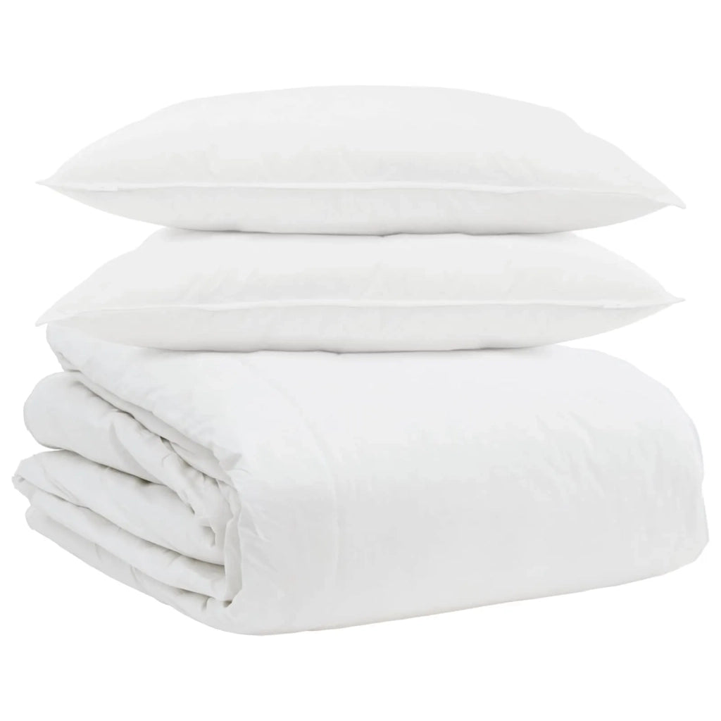 Set di Piumoni con cuscino 3 pcs Bianco Piuma d'anatra 3377073