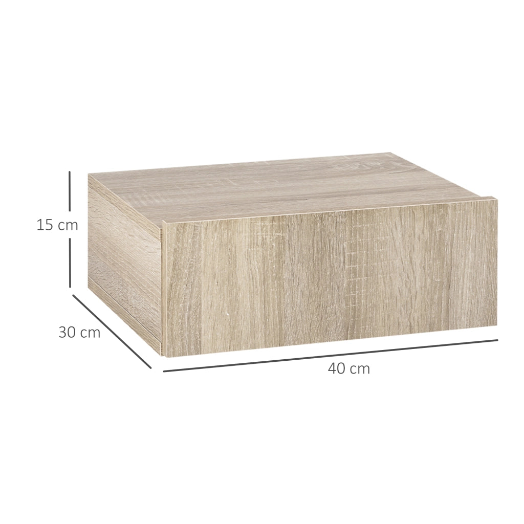 Comodino a sospensione moderno con cassetto ¨C Minimal ¨C 40x30x15 cm