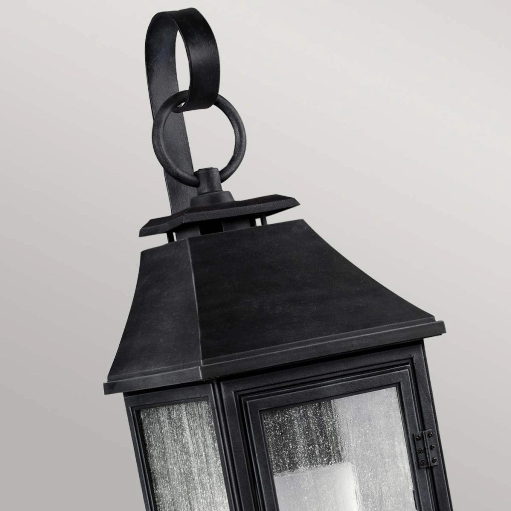 Applique esterna Feiss Shepherd 41cm zinco anticato E27