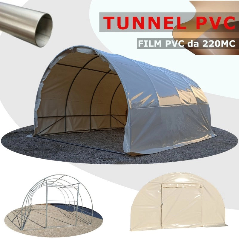 Serra Easy BOX 3x7m con copertura PVC 220MC