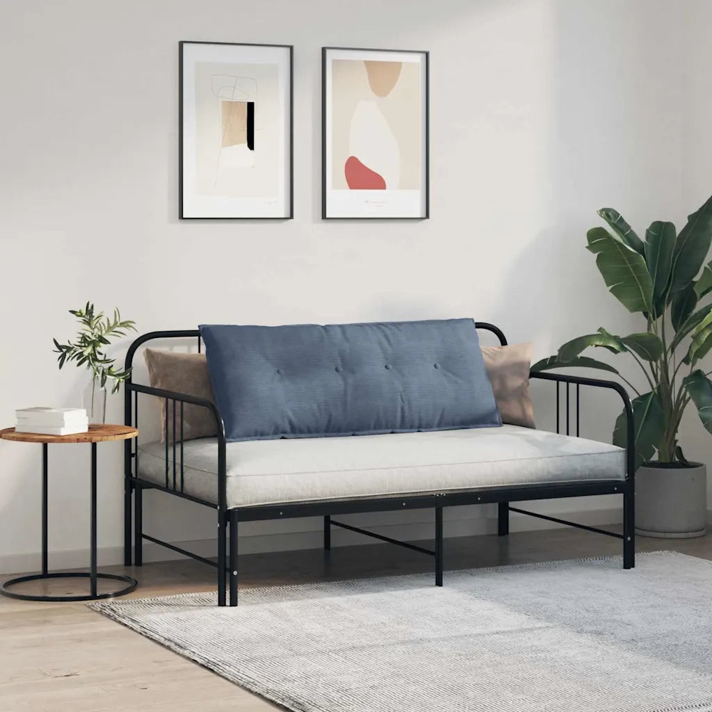 Cuscino per Schiena Blu 120 x 50 cm Tessuto in Cords 42014825