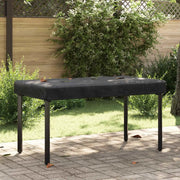 Copertura Tavolo Tinta unita Nero 142 x 82 x 15 cm Tessuto 4106099