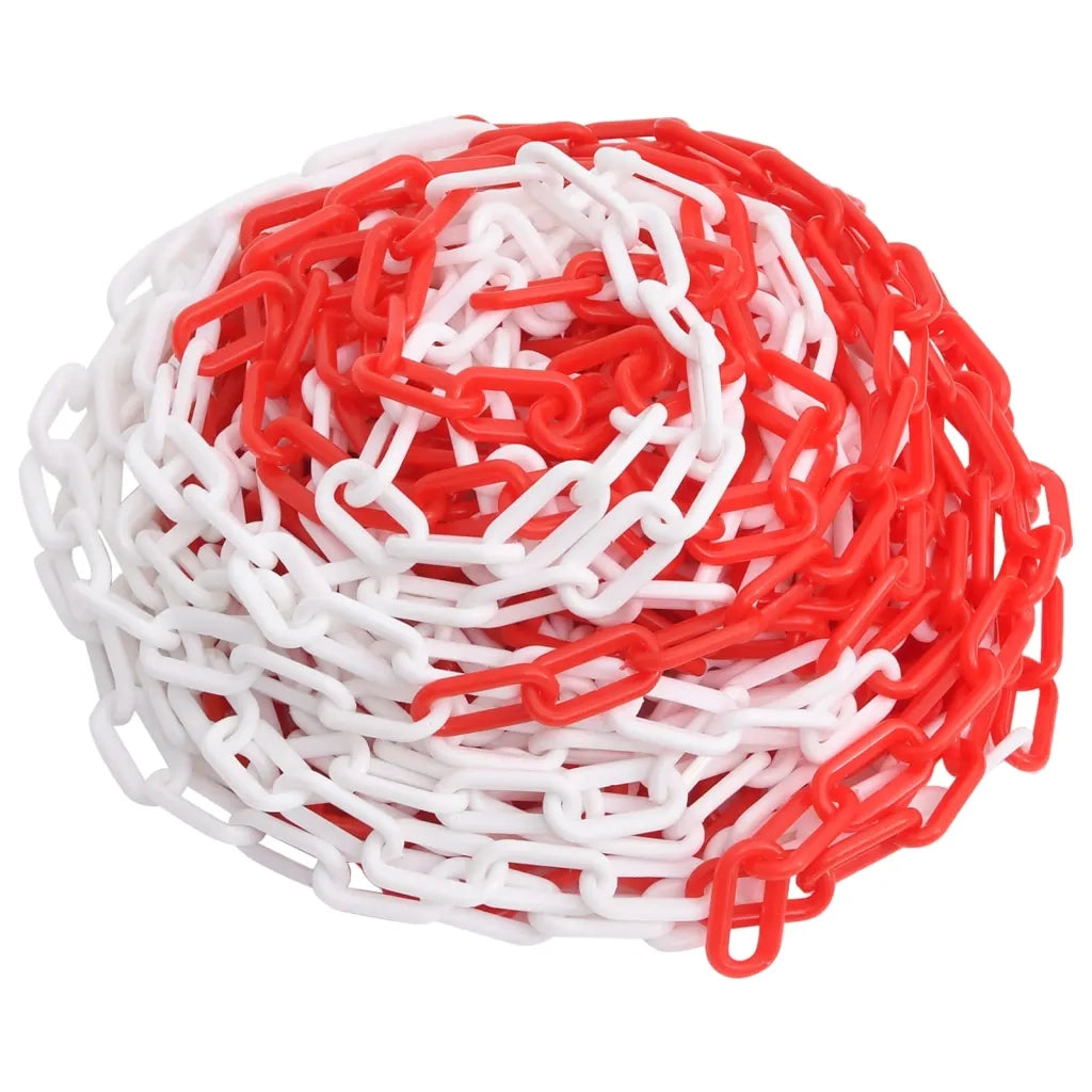Catena Segnaletica Rossa e Bianca 30 m Ã˜4 mm in Plasticacod mxl 73450