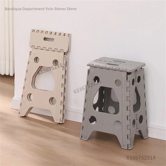 Sedia Ripiegabile - Plastica - Ripiegabile - Piccola - Beige