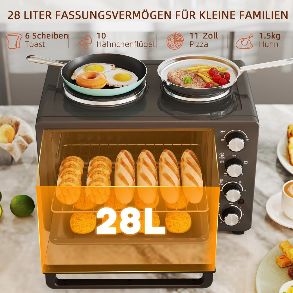 Forno Tostapane 28 L ¨C Minimal ¨C Nero