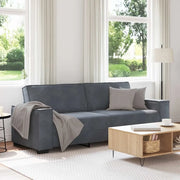 Divano a 3 Posti Grigio Scuro 220x78x84 cm in Velluto 4105031