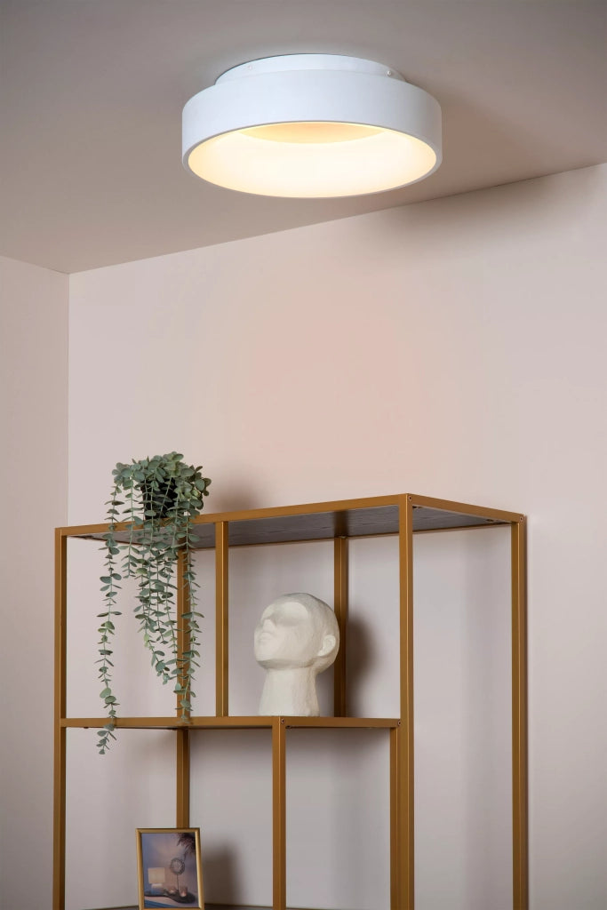 Plafoniera LED Lucide Mirage rotonda 38cm 22W bianca