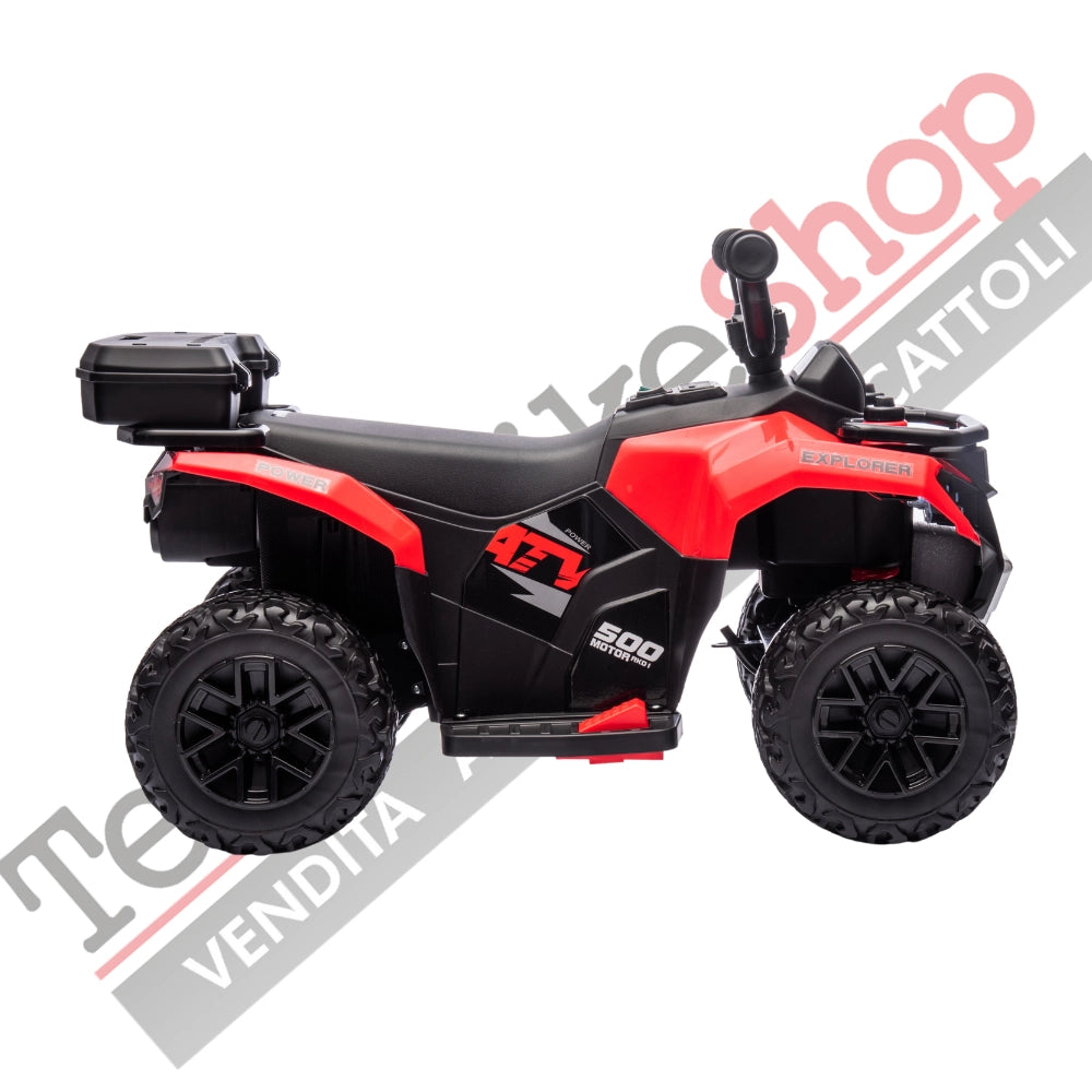 Tecnobike Shop - Quad Elettrico Per Bambini  Mini Quad Safari 6V-Rosso
