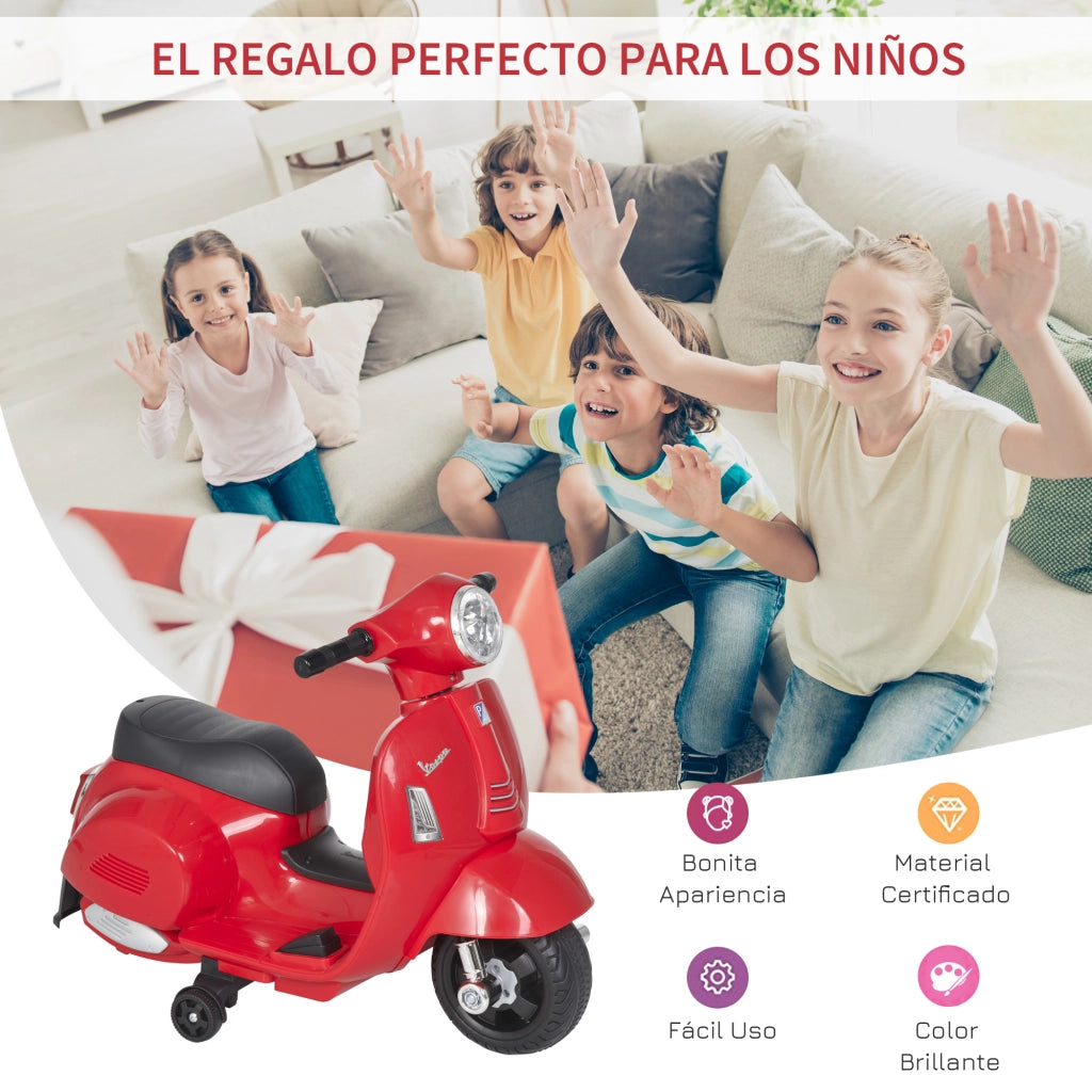 Motocicletta Elettrica per Bambini ¨C Minimal ¨C Rosso 66.5x38x52 cm