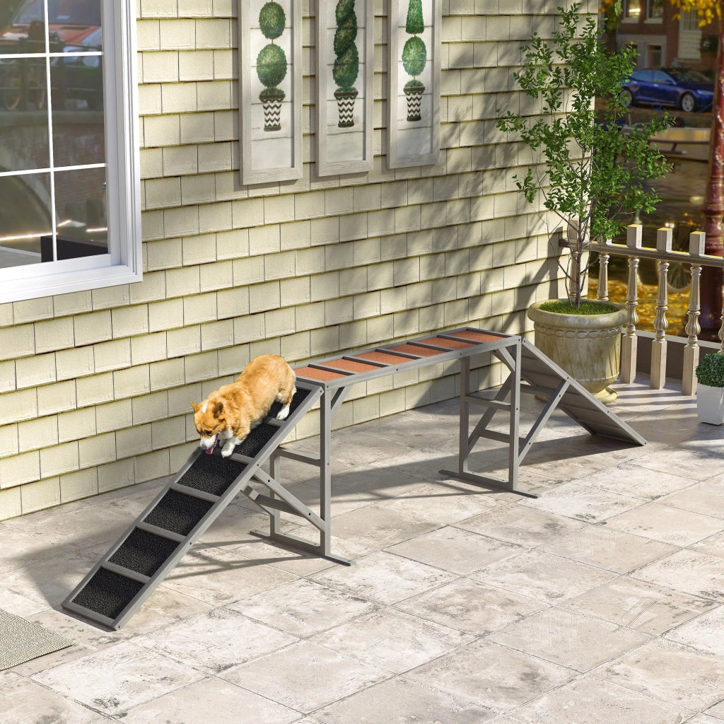 Agility Steg per Cani ¨C Minimal ¨C Grigio 335x55x60 cm