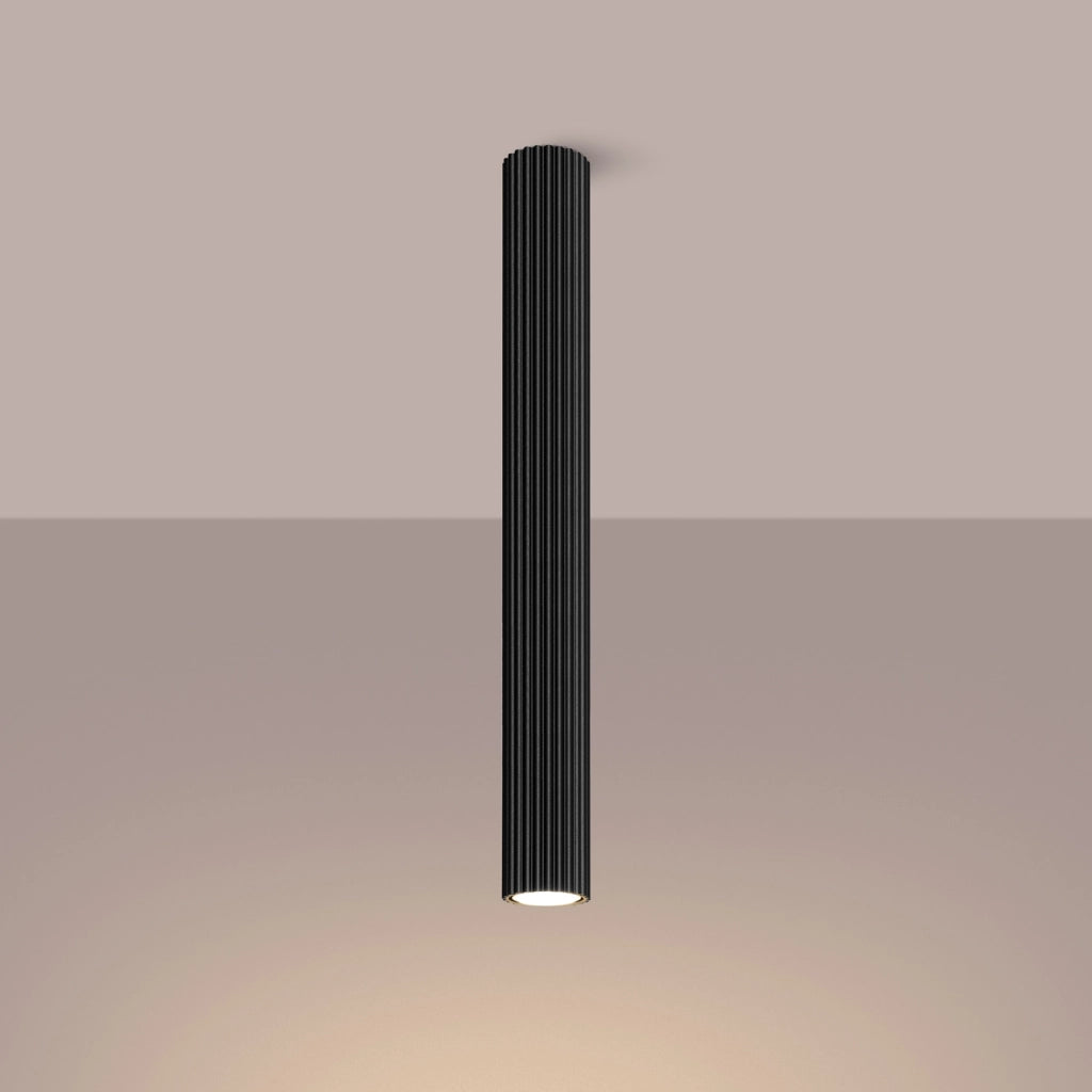 Lampada a soffitto KARBON 60 nero