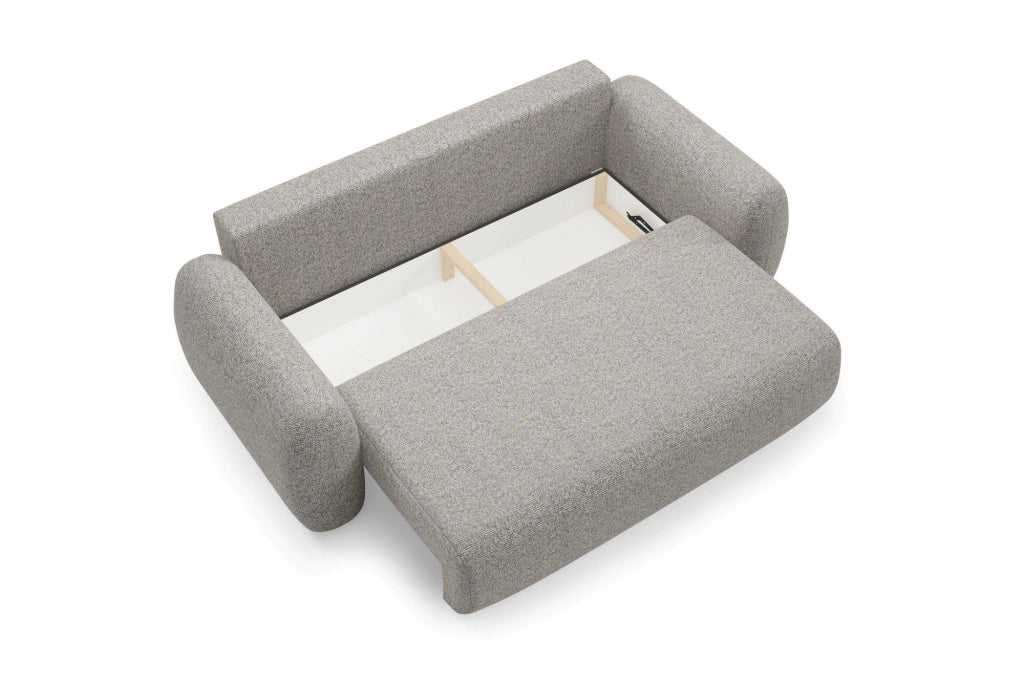 Sessame, Divano Letto 3 Posti Contenitore, 266x121 cm Beige