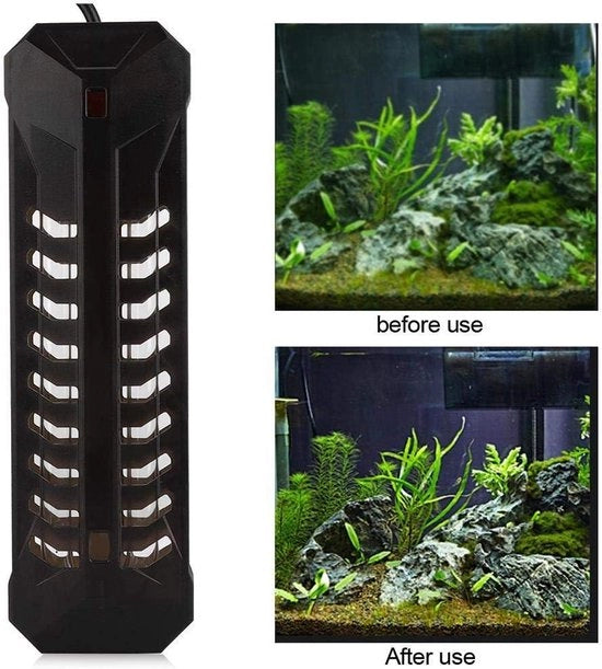 Lampada UV Sterilizzante per Acquario - Lampada Immersibile Uccide Larve - Lotta alle Alghe e per Piscine per Pesci - 22W, 220V EU - 2,1m Cavo