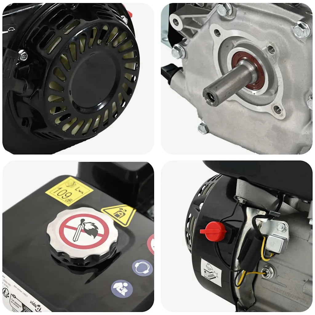 Motore a Benzina Nero 6,5 HP 4,8 kW 141246