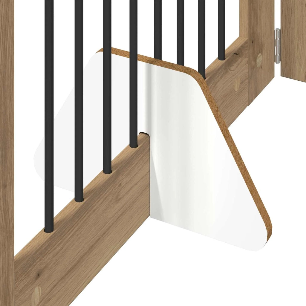Cancello per cani pieghevole con supporti 6 pz 482 cm 892144