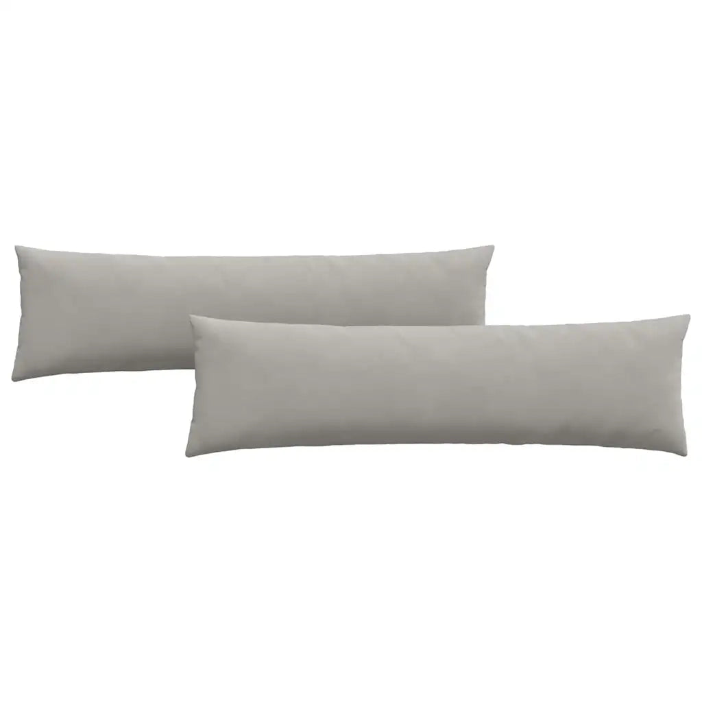 Cuscini da Divano 2 pcs Grigio chiaro 145 x 40 cm Tessuto 42013855