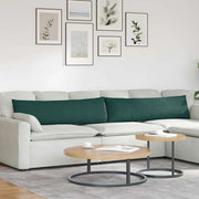 Cuscini da Divano 2 pcs Verde Scuro 145 x 40 cm Tessuto 42013830